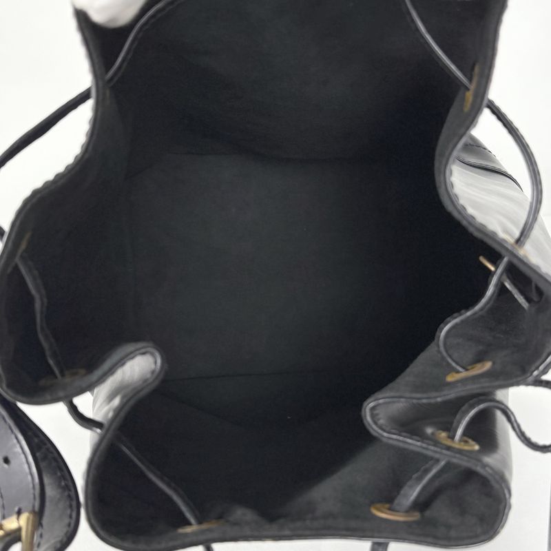 Louis Vuitton Noe One Shoulder Draw String Shape Shoulder Bag Epi Noir Black