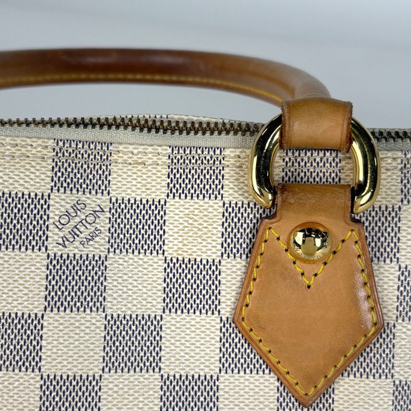 Louis Vuitton Saleya PM Handbag Tote Bag Damier Azure White N51186 Women
