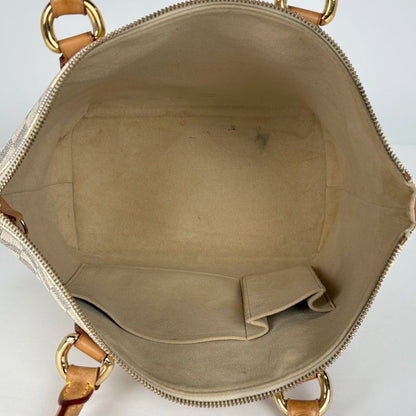 Louis Vuitton Saleya PM Handbag Tote Bag Damier Azure White N51186 Women