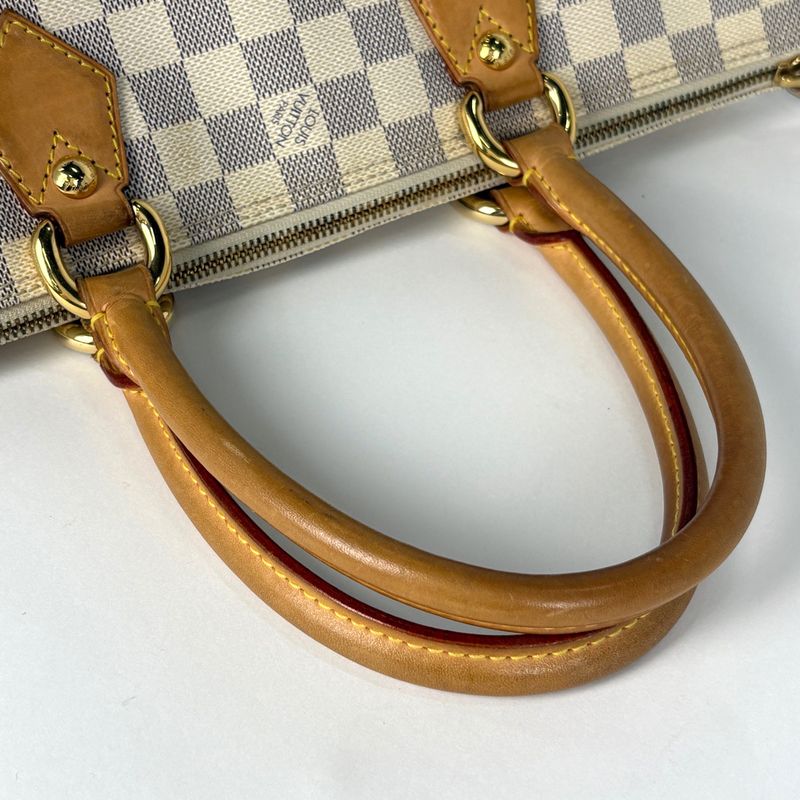 Louis Vuitton Saleya PM Handbag Tote Bag Damier Azure White N51186 Women