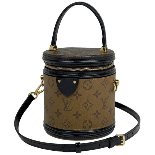 Louis Vuitton Cannes 2way Shoulder Bag Vanity Handbag Monogram Reverse Brown