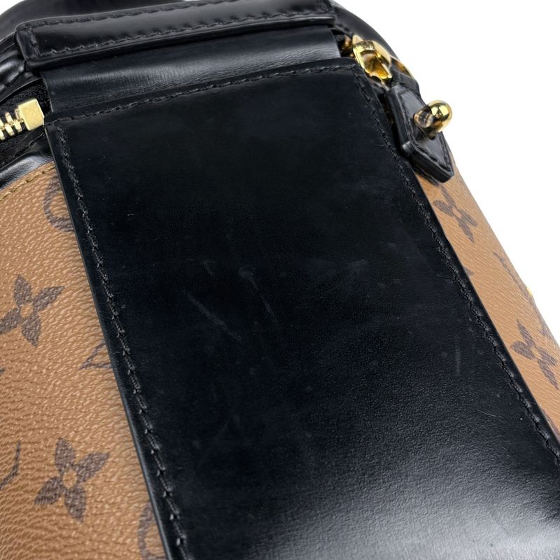 Louis Vuitton Cannes 2way Shoulder Bag Vanity Handbag Monogram Reverse Brown