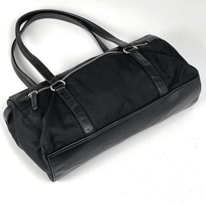 Prada Logo Handbag Shoulder Bag Handbag Nylon Nero (Black) Women