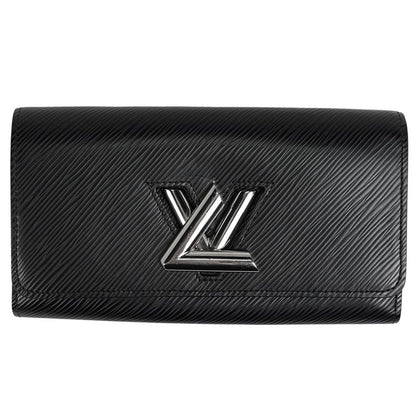 Louis Vuitton Portefeuille Twist Billfold Coin Purse Bifold Long Wallet Epi