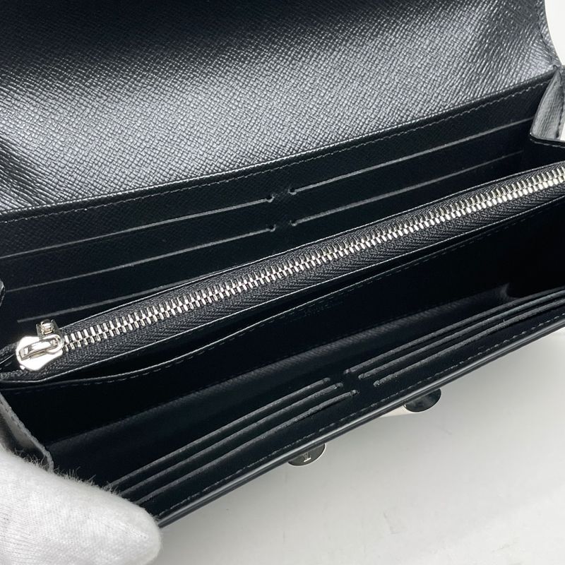 Louis Vuitton Portefeuille Twist Billfold Coin Purse Bifold Long Wallet Epi