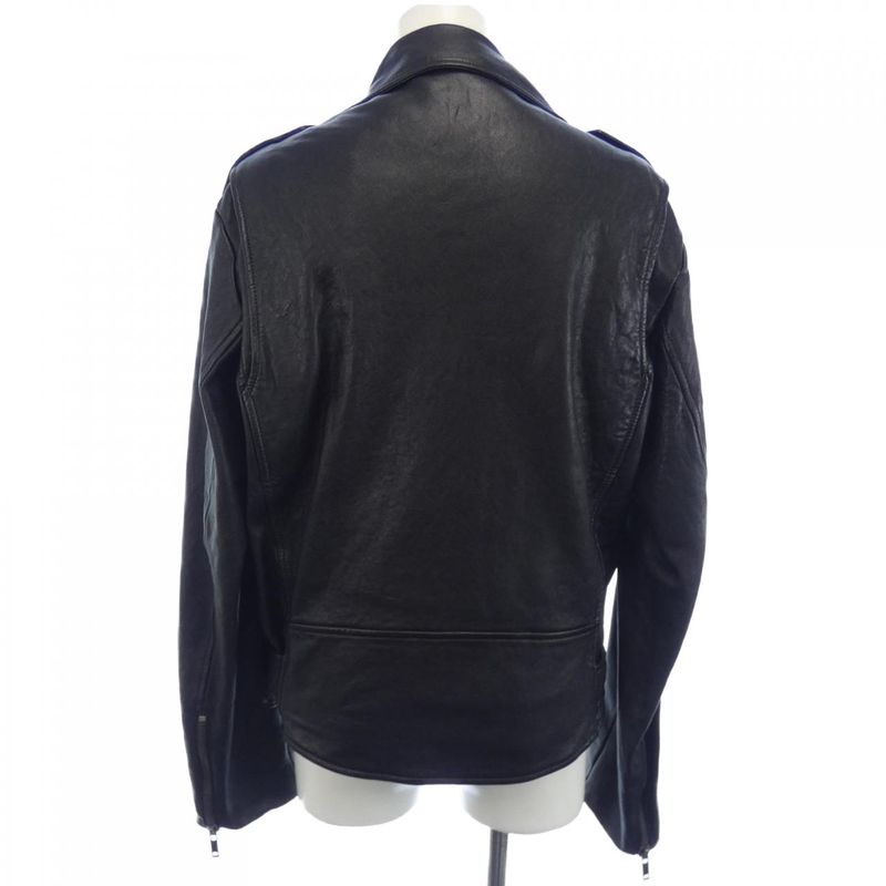 Gucci 654909 Xnamz Leather Riders Jacket