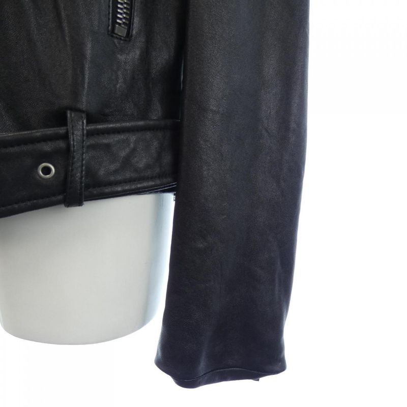 Gucci 654909 Xnamz Leather Riders Jacket