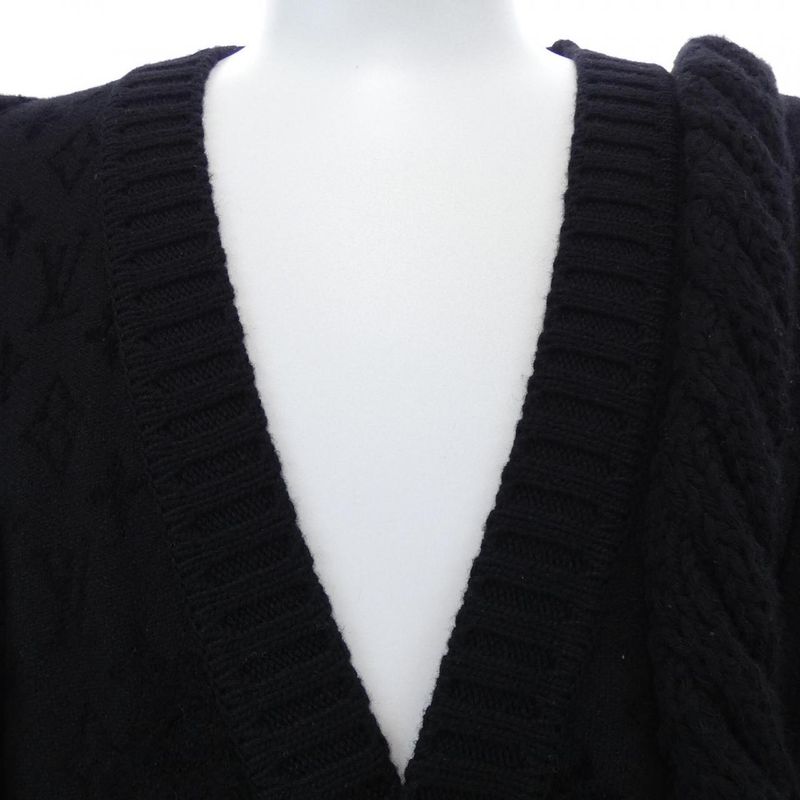 Louis Vuitton Chunky Wool-Blend Cable Cardigan Hsn71wsur Cardigan