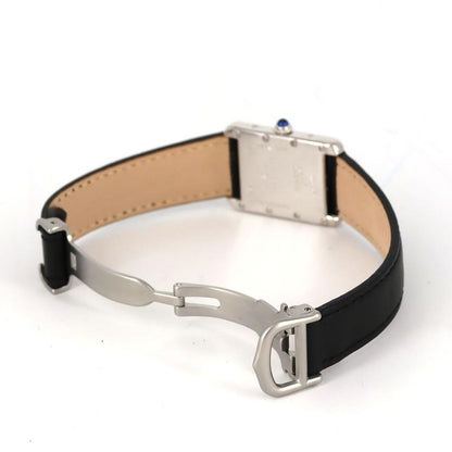 Cartier Must Tank Sm W1014054 Silver Quartz