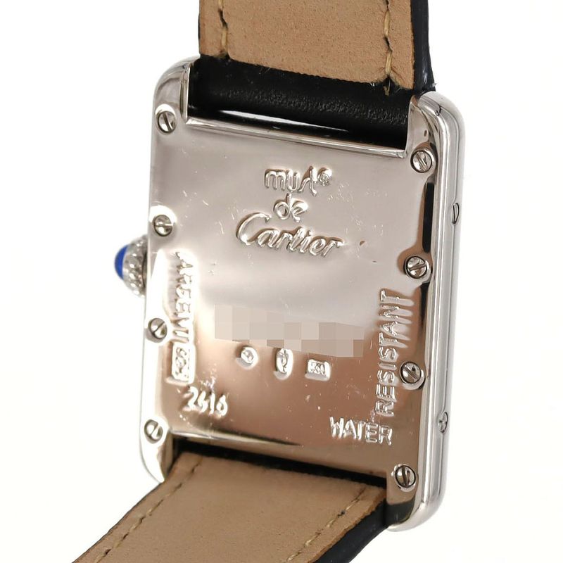 Cartier Must Tank Sm W1014054 Silver Quartz