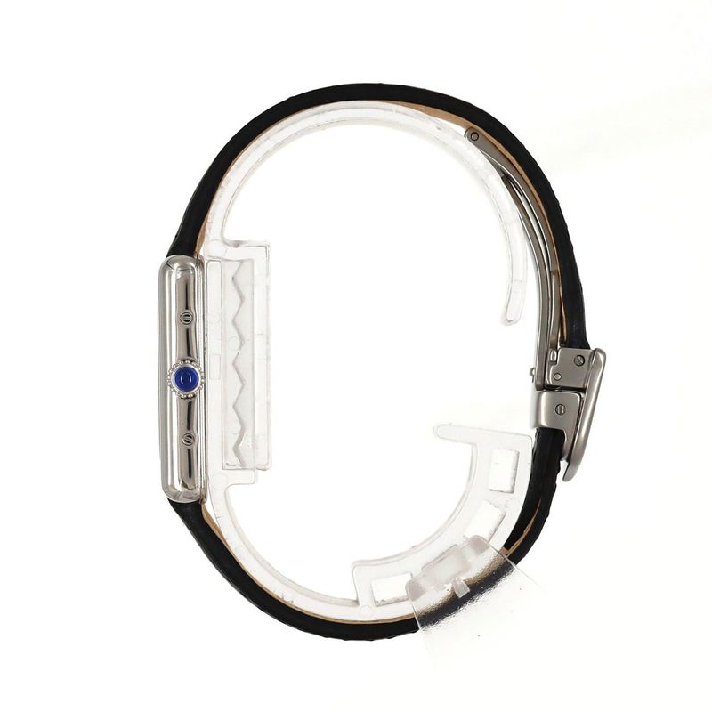 Cartier Must Tank Sm W1014054 Silver Quartz