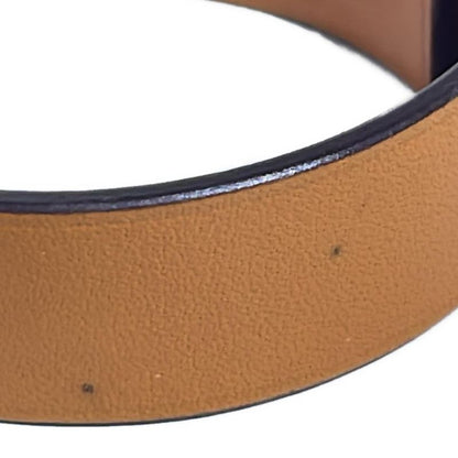 Hermes Bangle Sac a Depeches Leather Orange and Gold Hardware