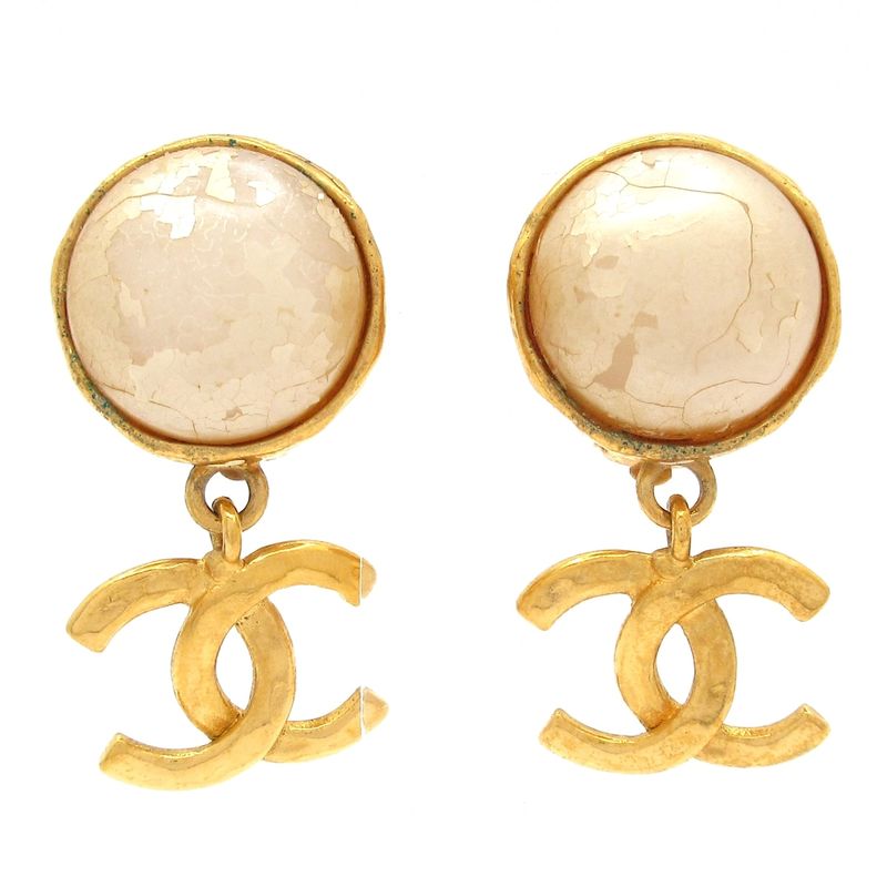 Chanel Earrings - Gold and Ivory
