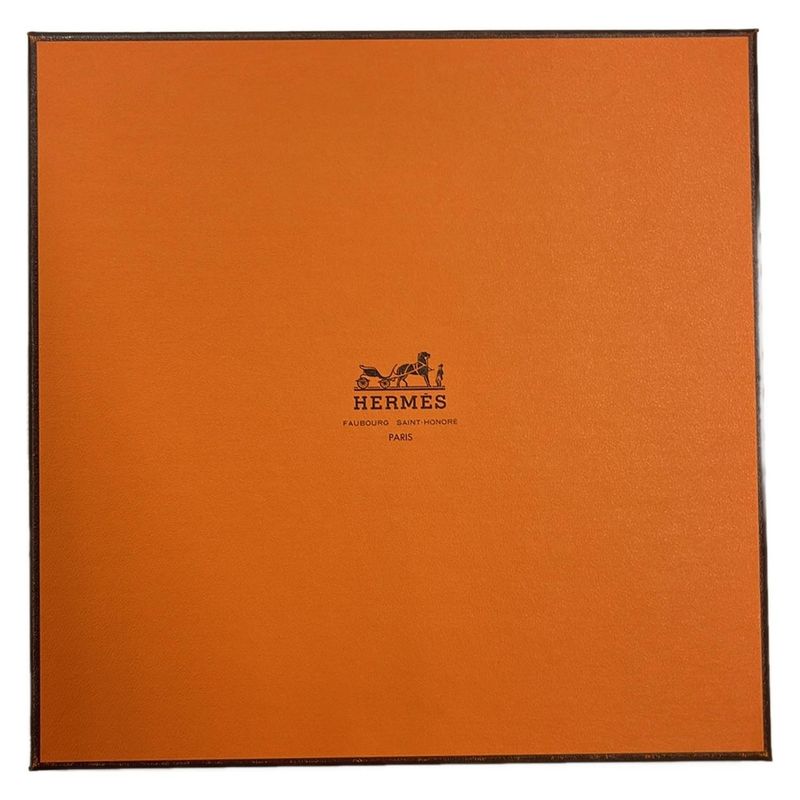 Hermes Scarf Carré 90 Ivory Light Blue and Multi Charmes des Plages Normandes