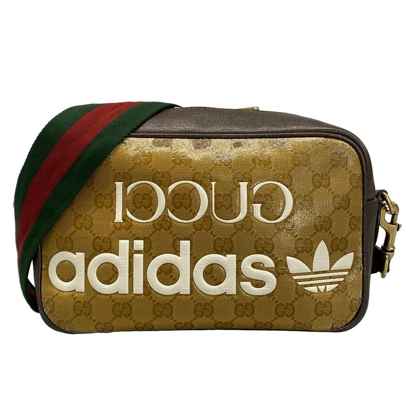 Gucci Shoulder Bag - 702427 Blue and Black Adidas Collaboration Leather