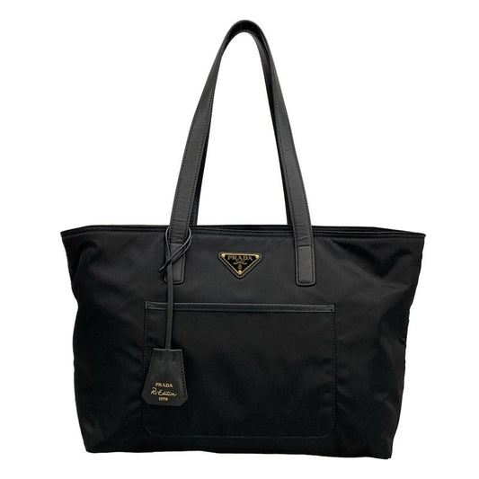 Prada Tote Bag Re-Edition 1978 Medium 1bg555 Black Re-Nylon Leather