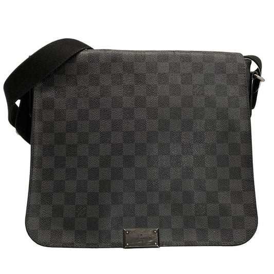 Louis Vuitton Shoulder Bag Damier Graphite Daniel MM N58029
