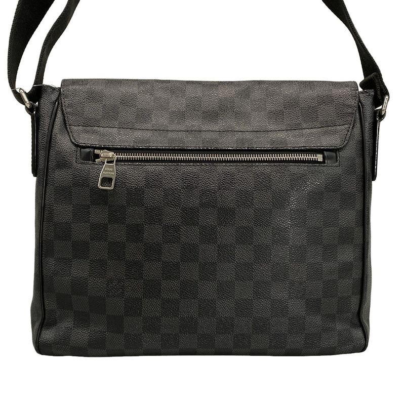 Louis Vuitton Shoulder Bag Damier Graphite Daniel MM N58029