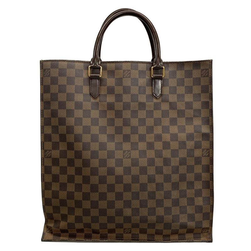 Louis Vuitton Tote Bag Damier Sac Pla (old Shape ) N51140 Ebène