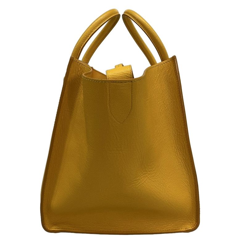 Celine Luggage Phantom Yellow Leather