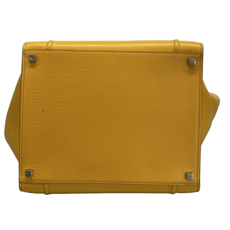 Celine Luggage Phantom Yellow Leather