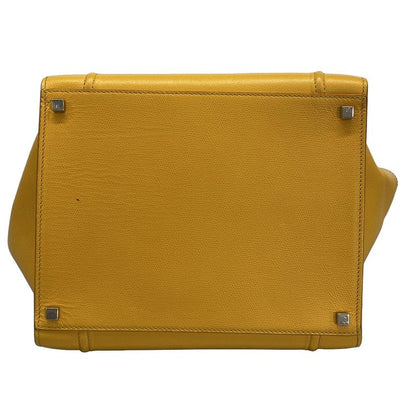 Celine Luggage Phantom Yellow Leather