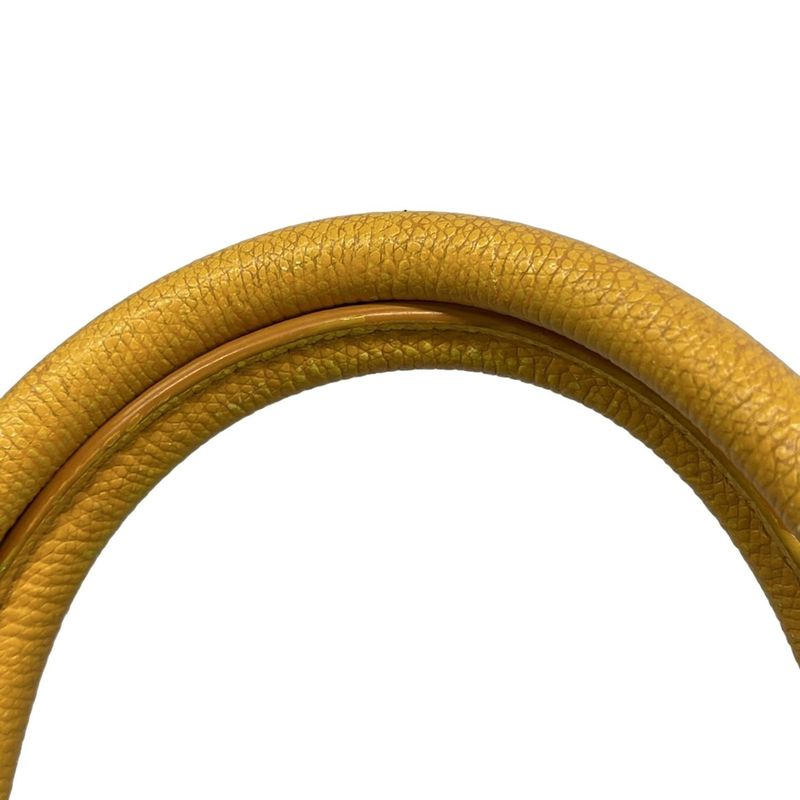 Celine Luggage Phantom Yellow Leather