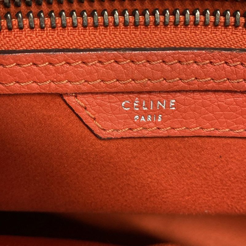 Celine Handbag Luggage Micro Shopper 167793lug.25co Coclico (Red)