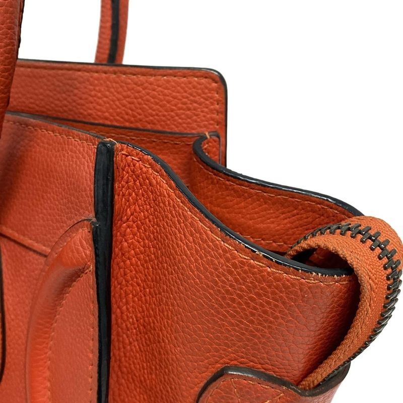 Celine Handbag Luggage Micro Shopper 167793lug.25co Coclico (Red)