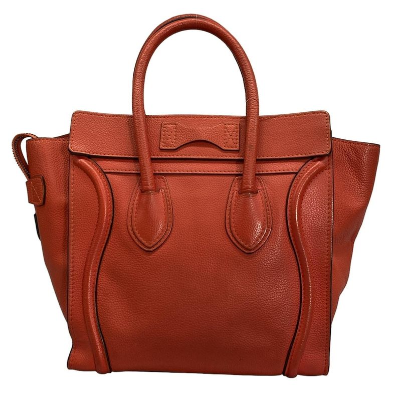 Celine Handbag Luggage Micro Shopper 167793lug.25co Coclico (Red)