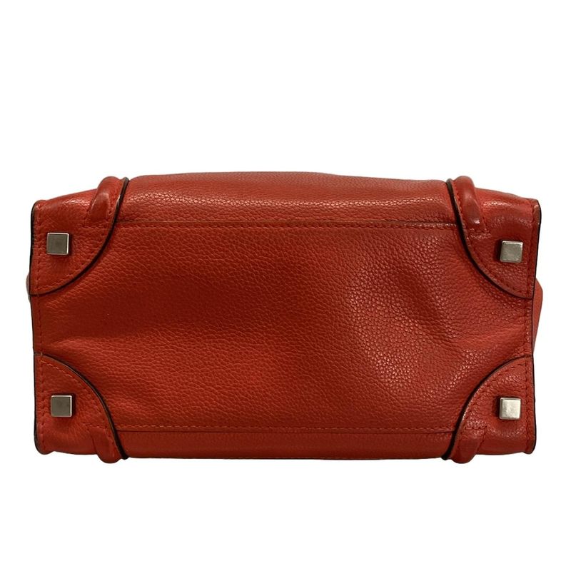 Celine Handbag Luggage Micro Shopper 167793lug.25co Coclico (Red)