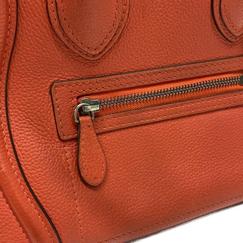 Celine Handbag Luggage Micro Shopper 167793lug.25co Coclico (Red)