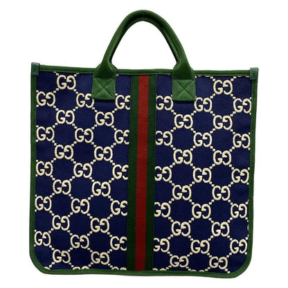 Gucci Handbag - 605831 Navy X Green X Multi Childrens