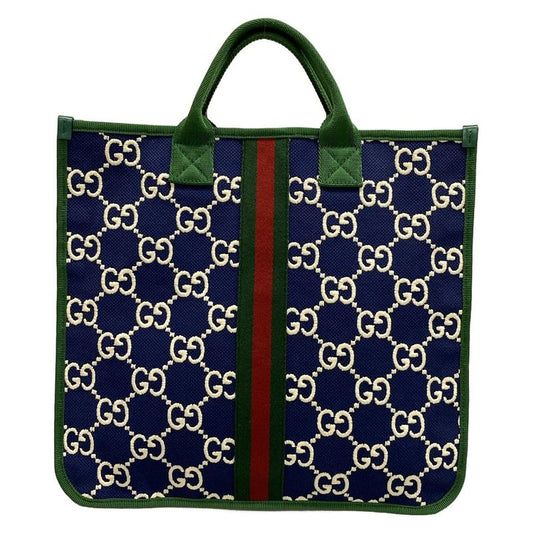 Gucci Handbag - 605831 Navy X Green X Multi Childrens