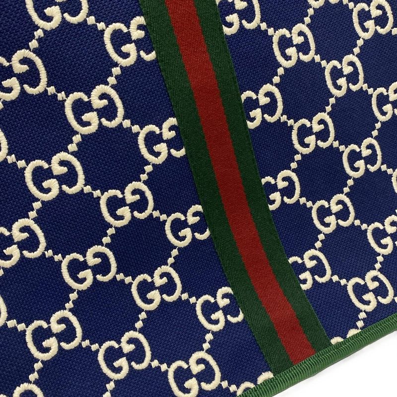 Gucci Handbag - 605831 Navy X Green X Multi Childrens