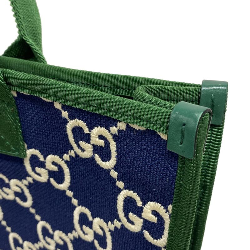 Gucci Handbag - 605831 Navy X Green X Multi Childrens