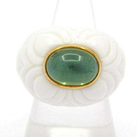 Bvlgari Ring Chandra (Accessory) Ceramic X 18k Yellow Gold X Peridot