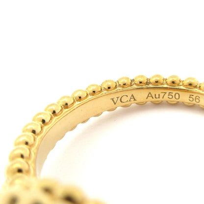 Van Cleef & Arpels Ring 56 Perle Creole Ring 18k Yellow Gold X Malachite