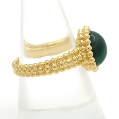 Van Cleef & Arpels Ring 56 Perle Creole Ring 18k Yellow Gold X Malachite