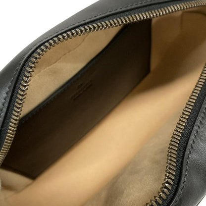 Gucci Shoulder Bag Ggmarmont 447632 Black Chain Shoulder Leather