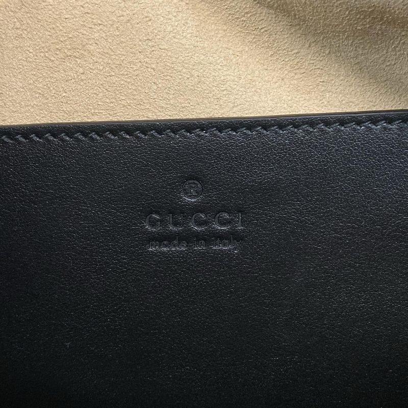 Gucci Shoulder Bag Ggmarmont 447632 Black Chain Shoulder Leather