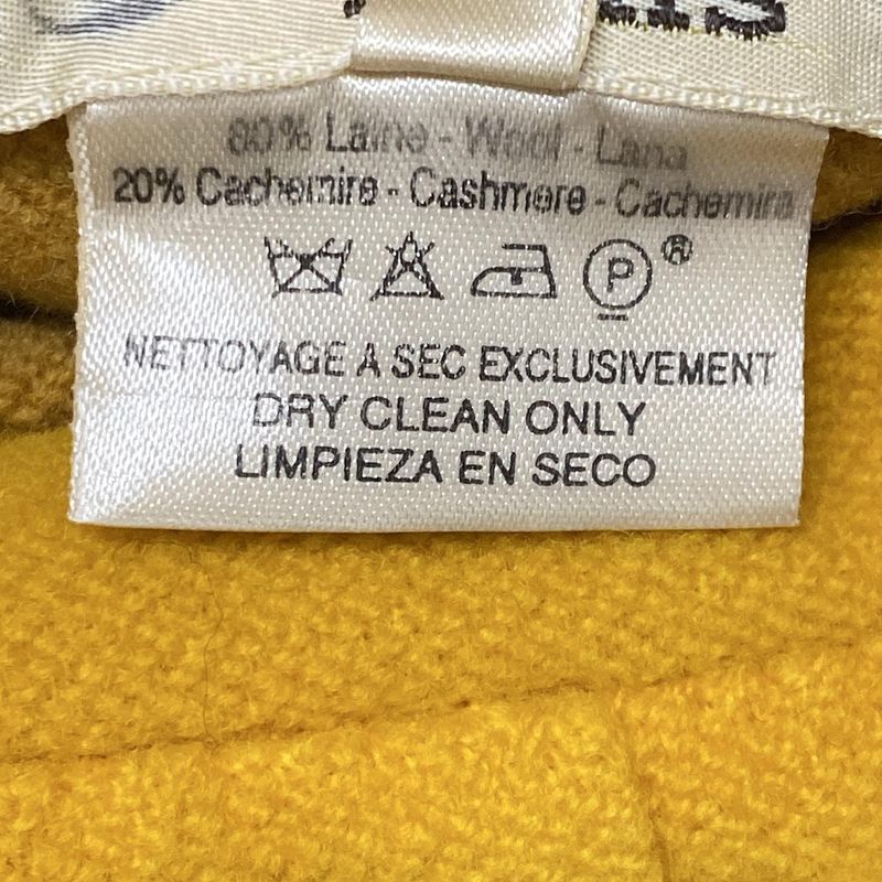 Hermes Coat Size 38 M Women's - Orange and Beige Reversible Winter Cashmere