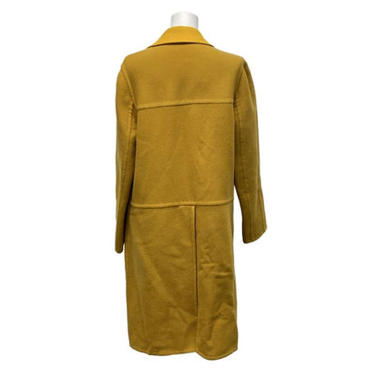 Hermes Coat Size 38 M Women's - Orange and Beige Reversible Winter Cashmere