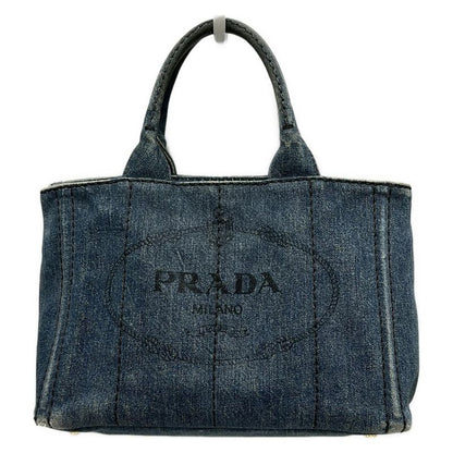 Prada Tote Bag Canapa Navy