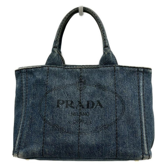 Prada Tote Bag Canapa Navy