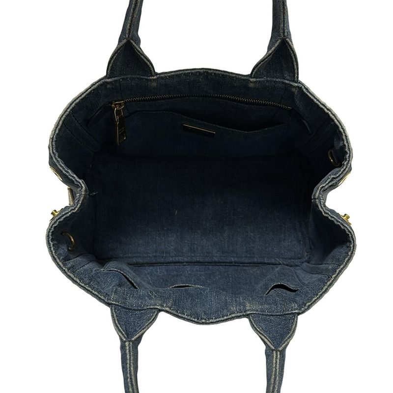 Prada Tote Bag Canapa Navy