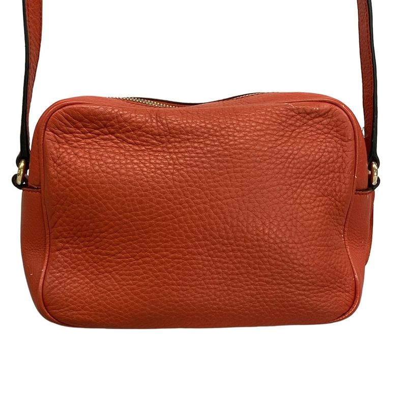 Gucci Shoulder Bag Soho 308364 Red Tassel Leather