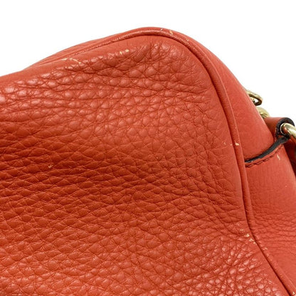 Gucci Shoulder Bag Soho 308364 Red Tassel Leather