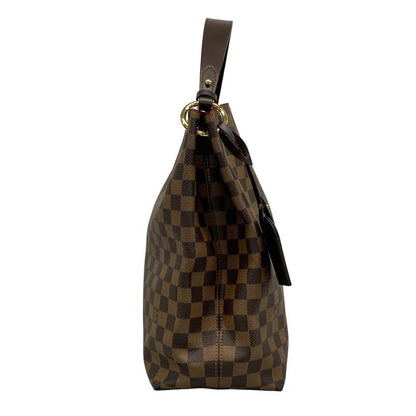 Louis Vuitton Damier Graceful MM N44045 Ebène Shoulder Bag