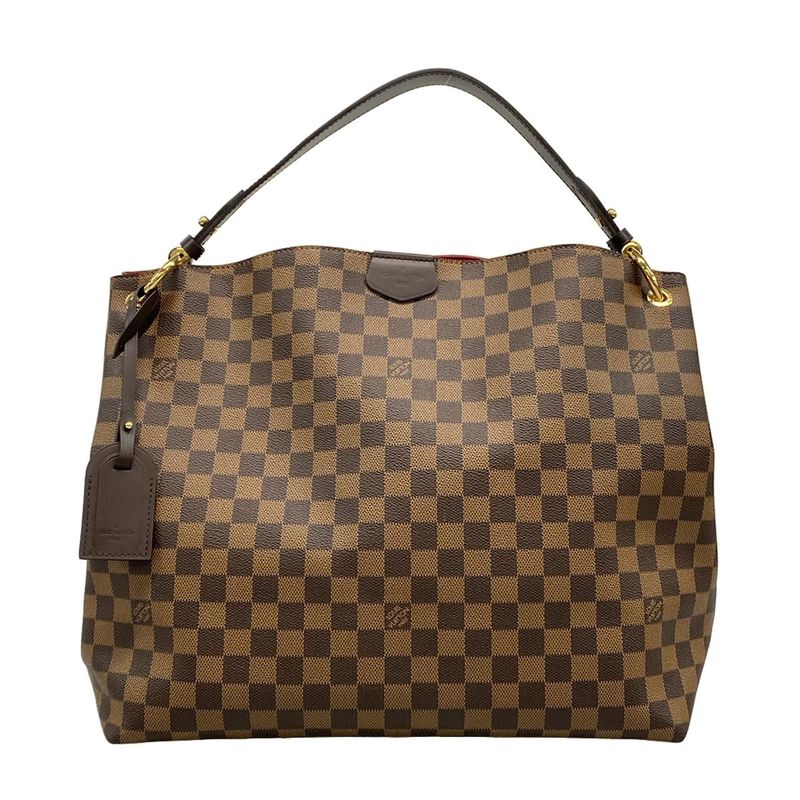 Louis Vuitton Damier Graceful MM N44045 Ebène Shoulder Bag